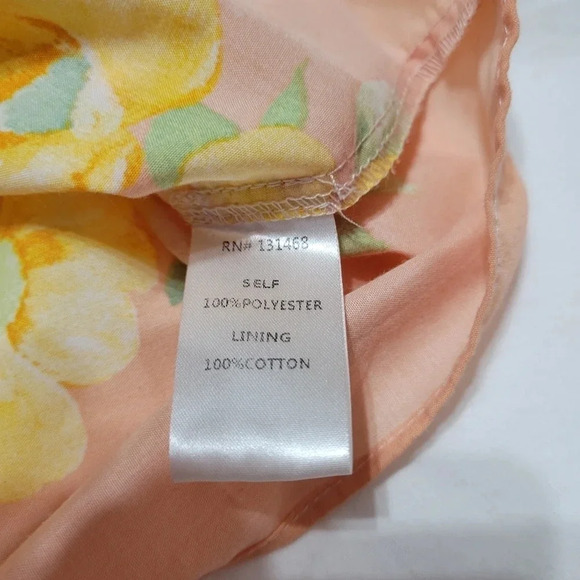 FATE Ombre Floral Split Neck Ruffle Blouse w/ Ties, Lined, Size Small, EUC! - Picture 15 of 15